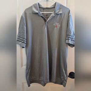 Adidas Gray Pullover Polo Shirt Michelob Ultra Beer Men’s Size XL
